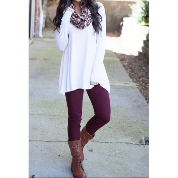 Pants - Purple fleece leggings